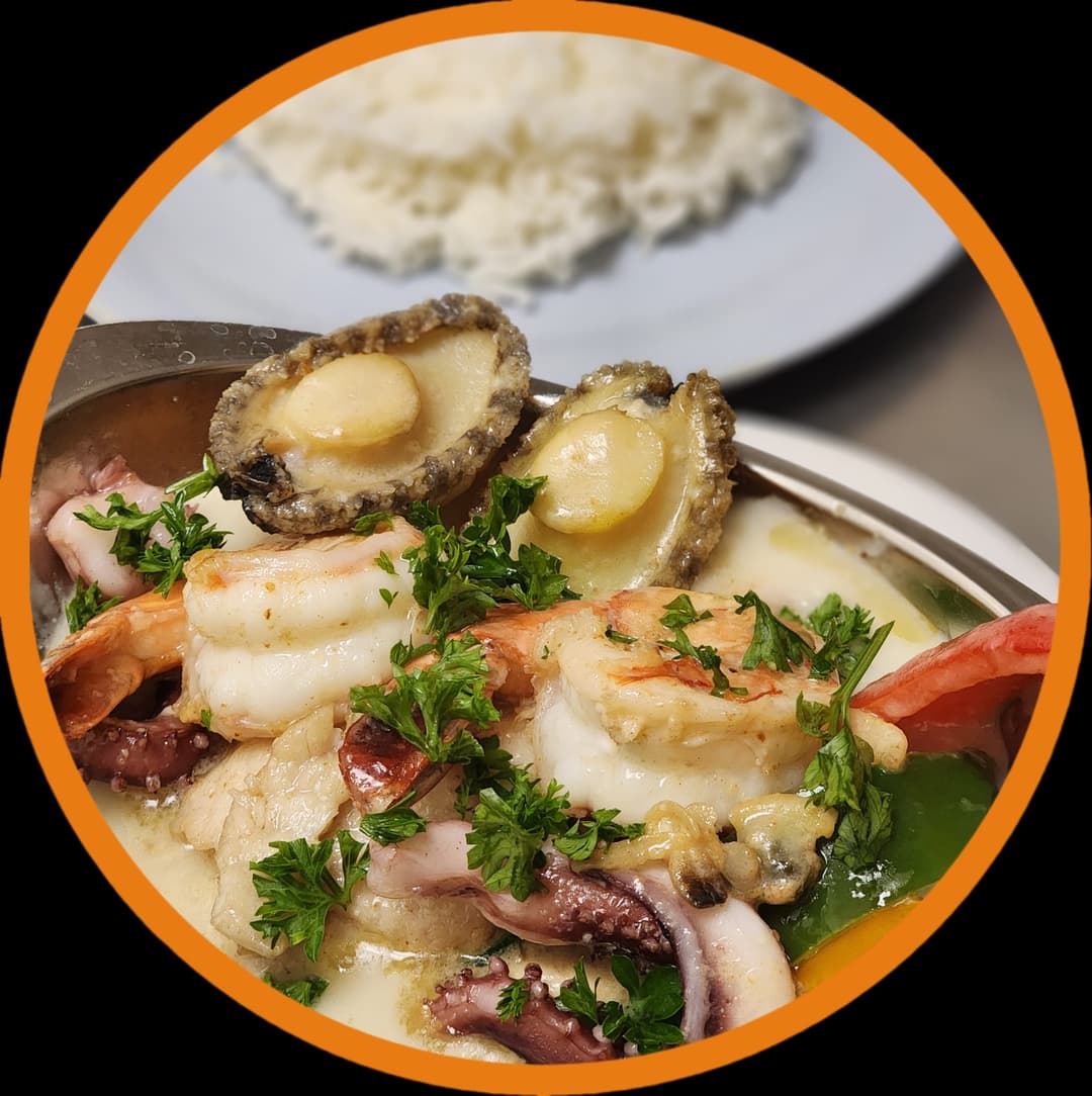 Seafood Rice/Spaghetti w/ Cream Sauce
