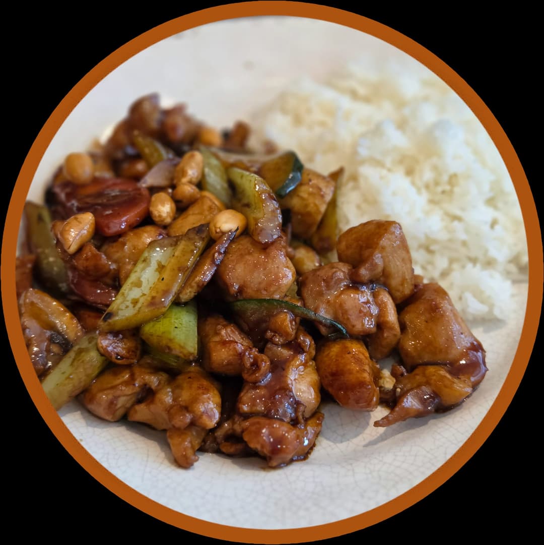 Kung Pao Chicken on Rice