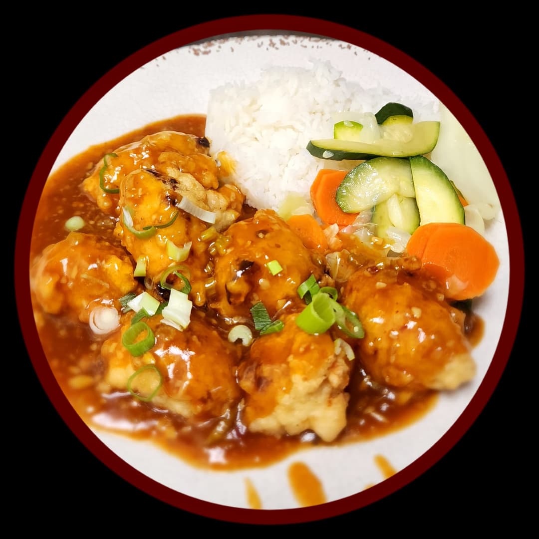 Rice with Crispy Pipa Tofu